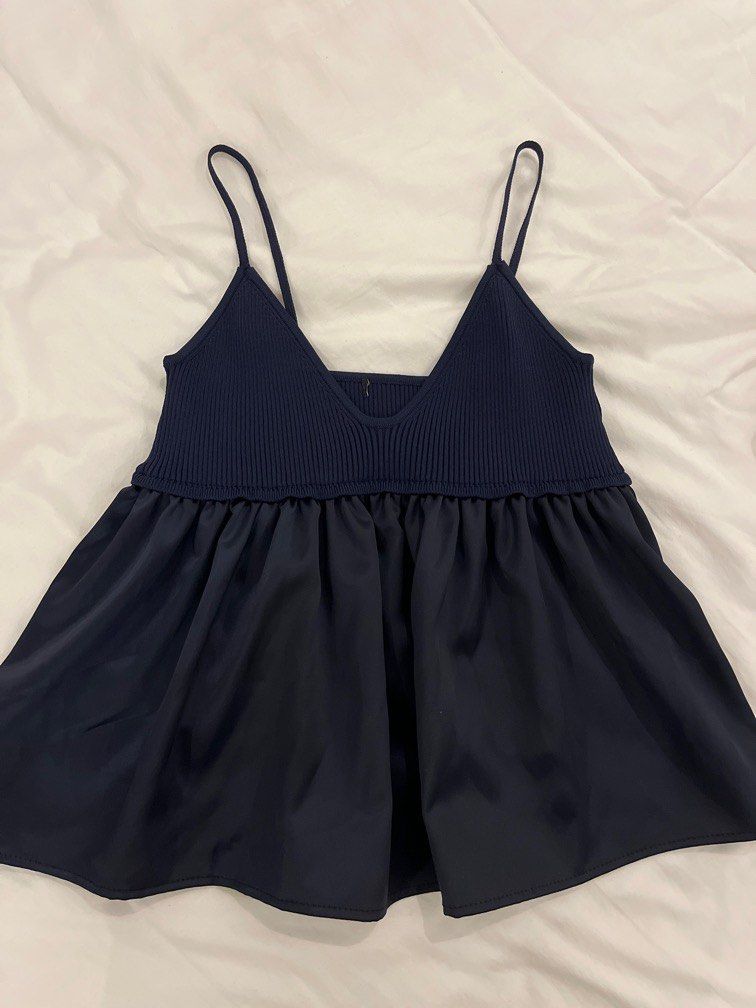 Midnight Blue top, Women's Fashion, Tops, Blouses on Carousell