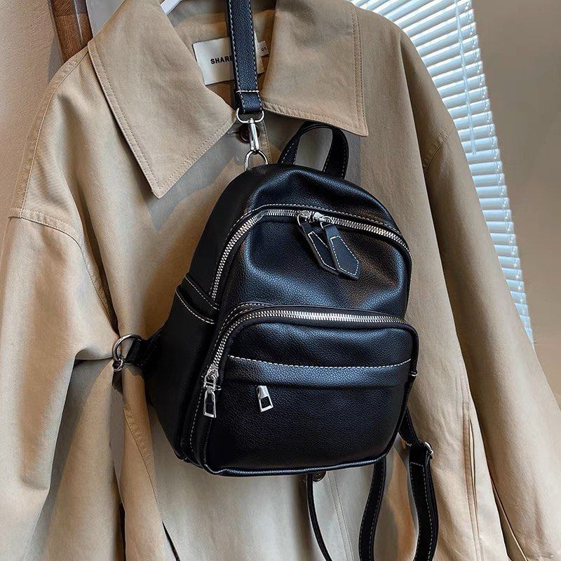 Mini Black Backpack, Women's Fashion, Bags & Wallets, Backpacks on