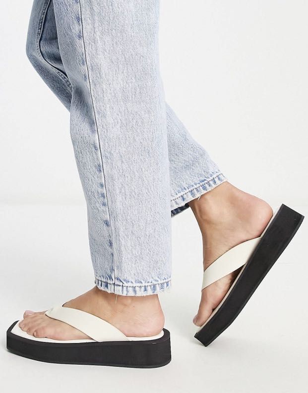 Monki platform shop flip flops