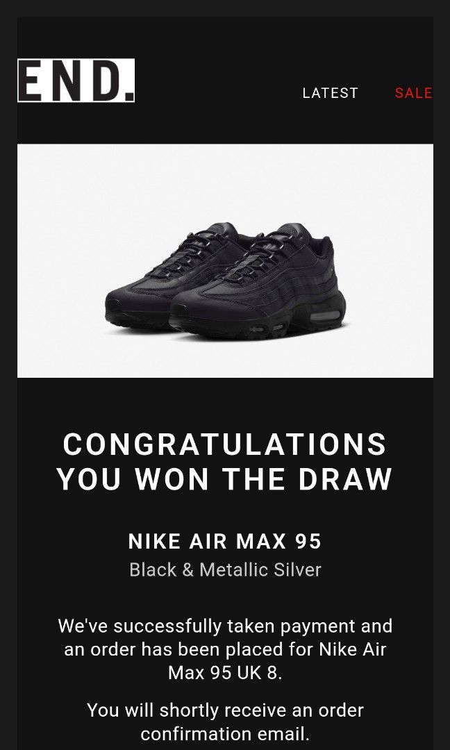 Nike 95 black sale sale