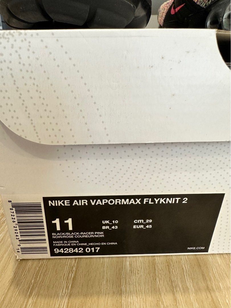 Nike air vapormax flyknit 2 Men s Fashion Footwear Sneakers on
