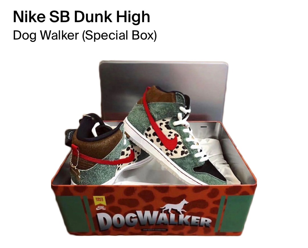 Nike dunk sb high dog walker special box BQ6827 300