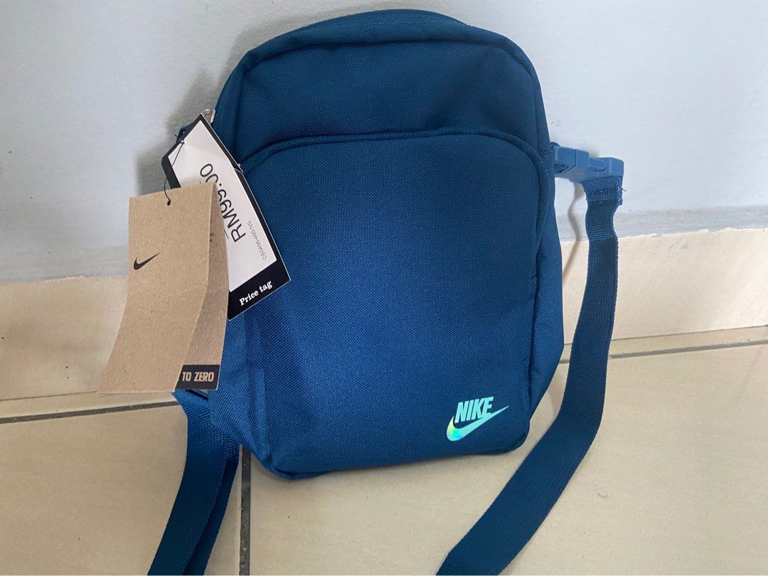 NIKE Blue Sling Bag Heritage Printed Crossbody Bag (4L) Diffused Blue -  Price in India