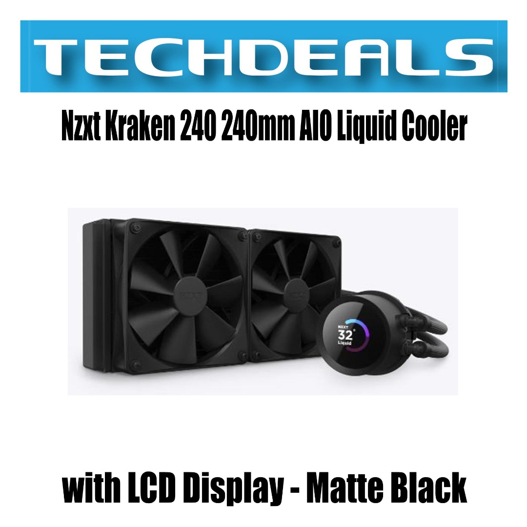 NZXT Kraken 240 RGB AIO Cooler With LCD Screen, Computers & Tech, Parts &  Accessories, Computer Parts on Carousell