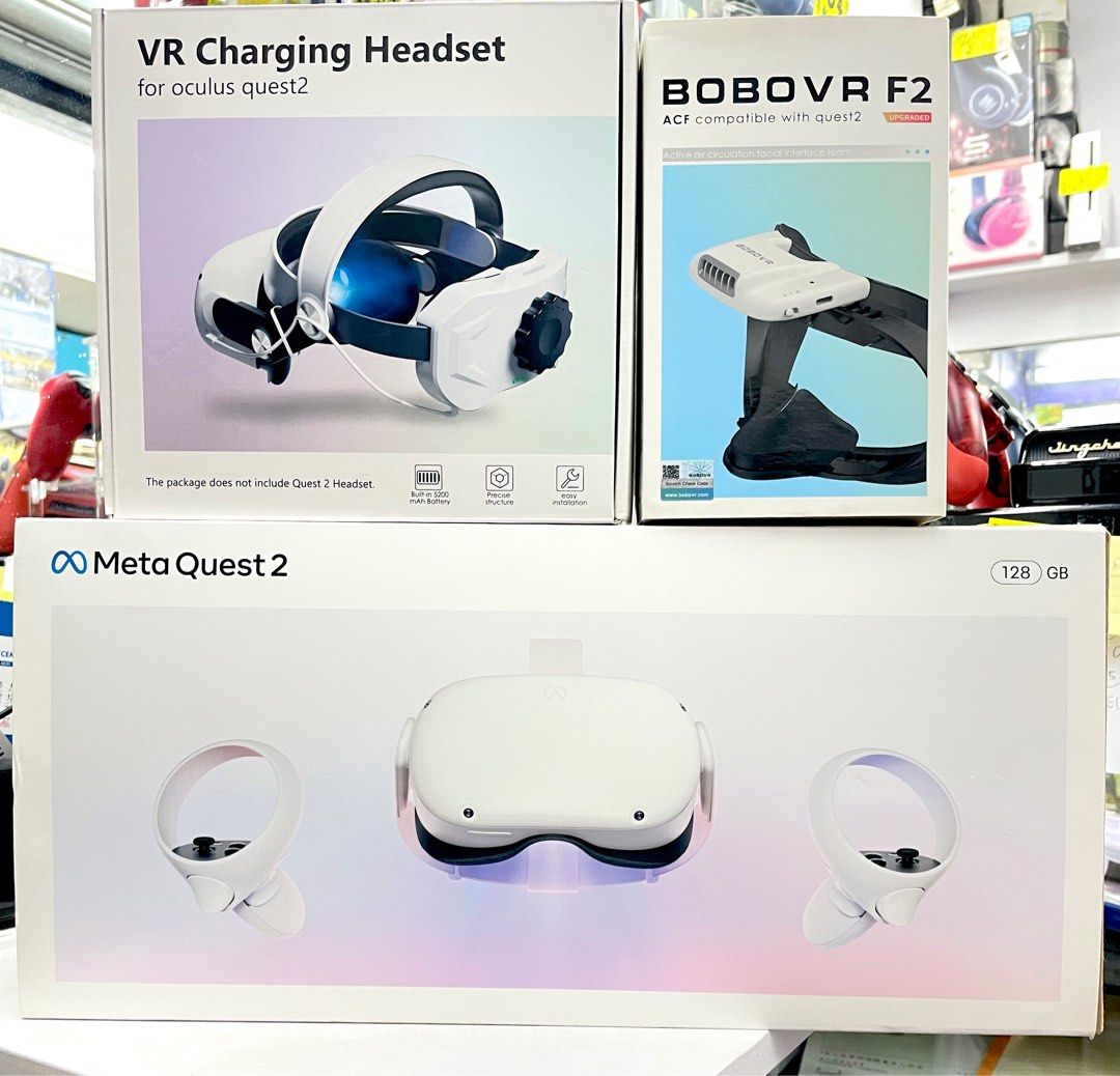 有保養✨✨原裝行貨Oculus Quest 2 128GB VR 虛擬實境穿戴裝置連VR