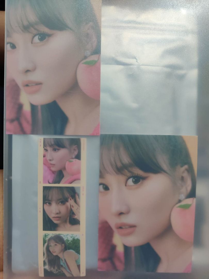 Official Twice Momo PC Photocards Crossword Puzzle Coaster and