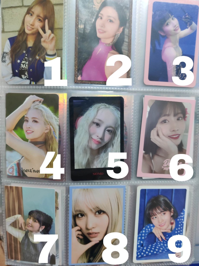 Official Twice Momo PC Photocards Crossword Puzzle Coaster and