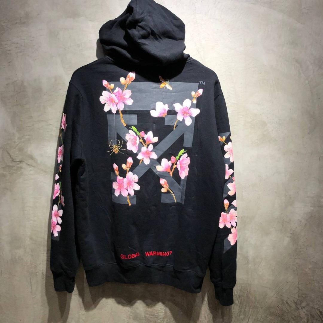 Avl spille klaver undtagelse Off-White 2017 Floral Arrows Hoodie, Luxury, Apparel on Carousell