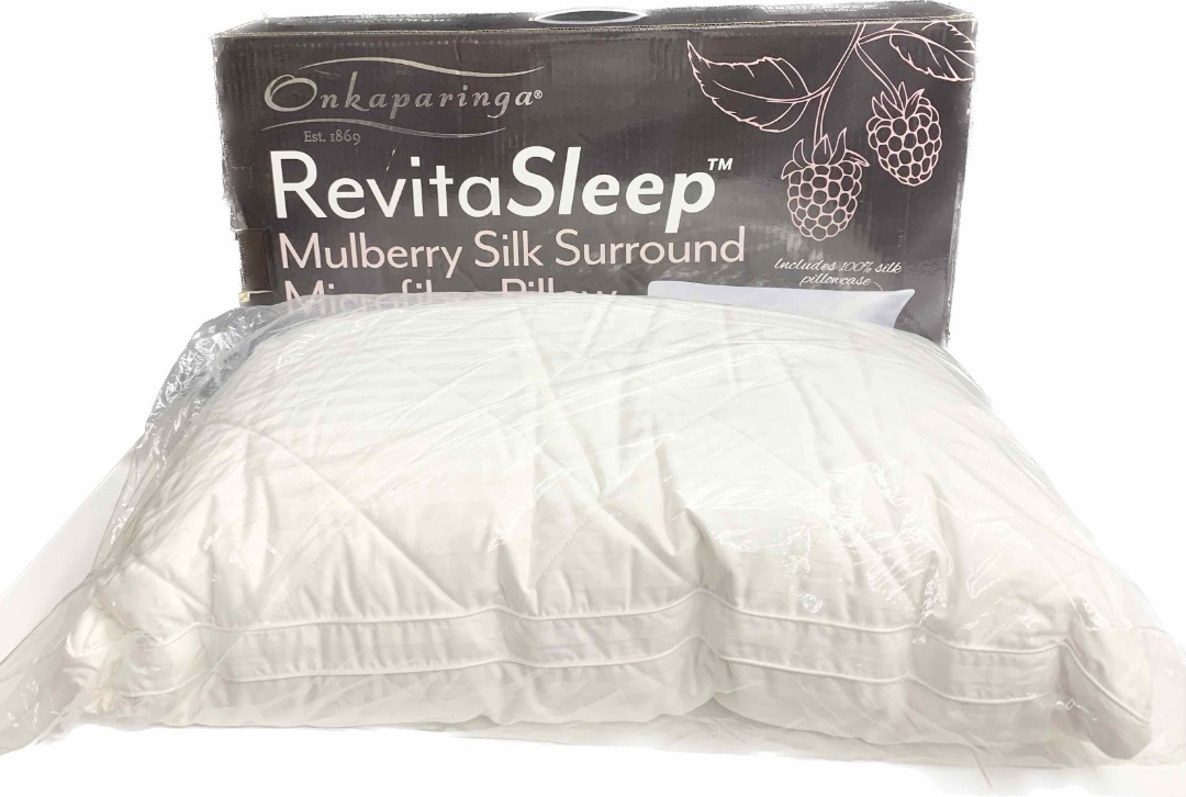 Onkaparinga RevitaSleep Mulberry Silk Surround Microfibre Pillow on