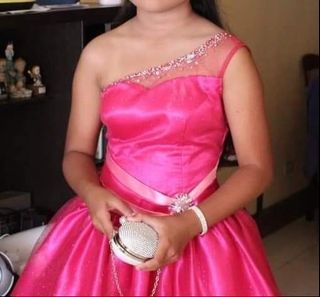 Pink Cocktail Birthday Prom Dress