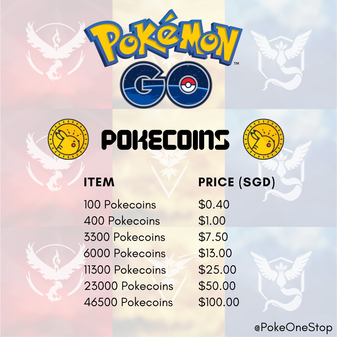 Pokemon Go Coins, Video Gaming, Gaming Accessories, Game Gift Cards