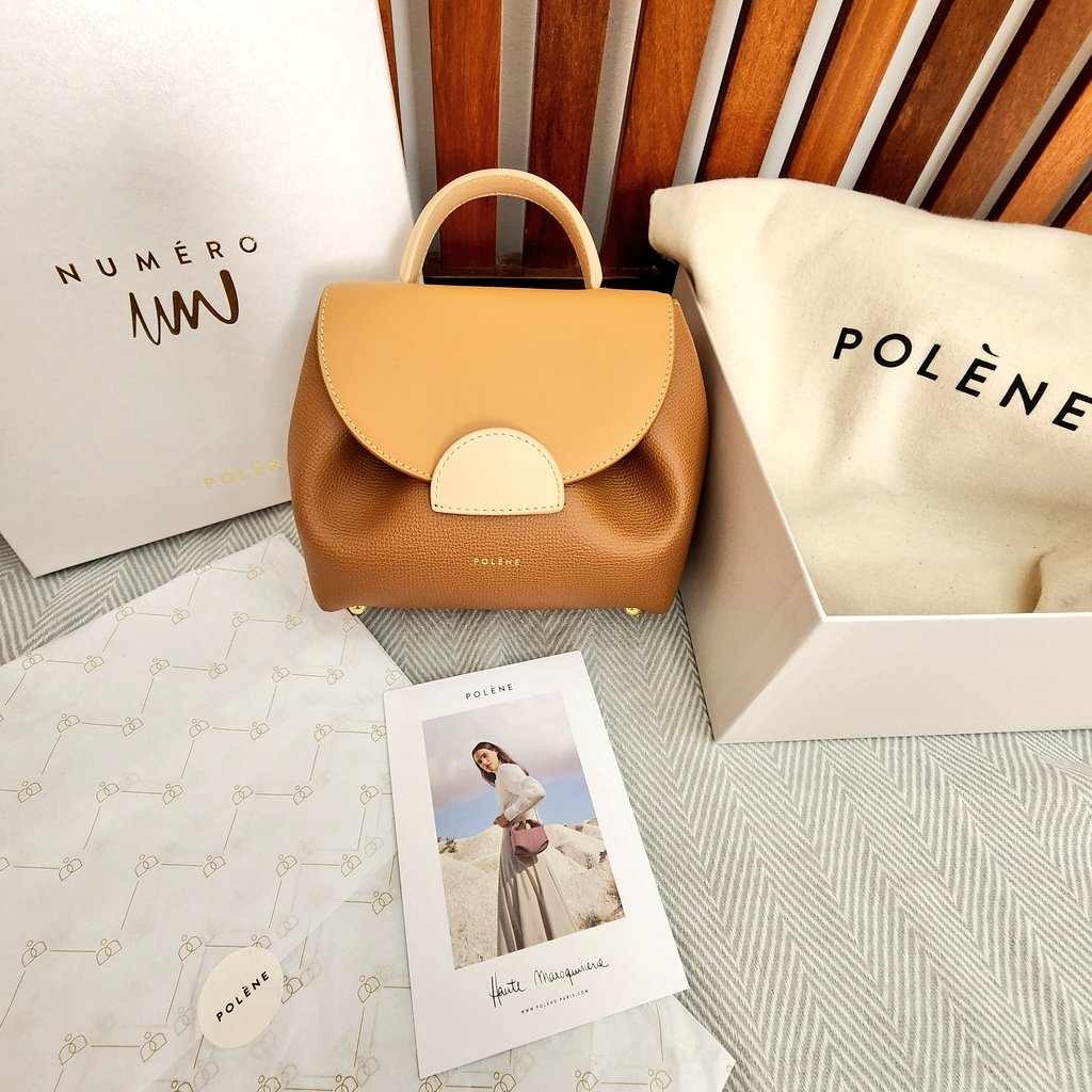 💯 AUTHENTIC POLENE NUMERO UN NANO IN NUDE & TAUPE, Luxury, Bags & Wallets  on Carousell