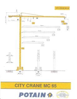 Potain Tower Crane MC65 1997