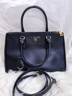 Prada Black Saffiano Lux Tote Bag