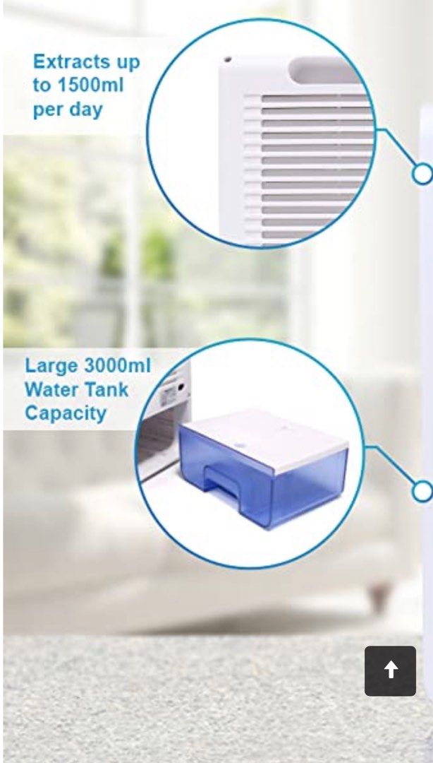 Buy Pro Breeze 3000Ml Mini Dehumidifier for Damp, Mould, Moisture