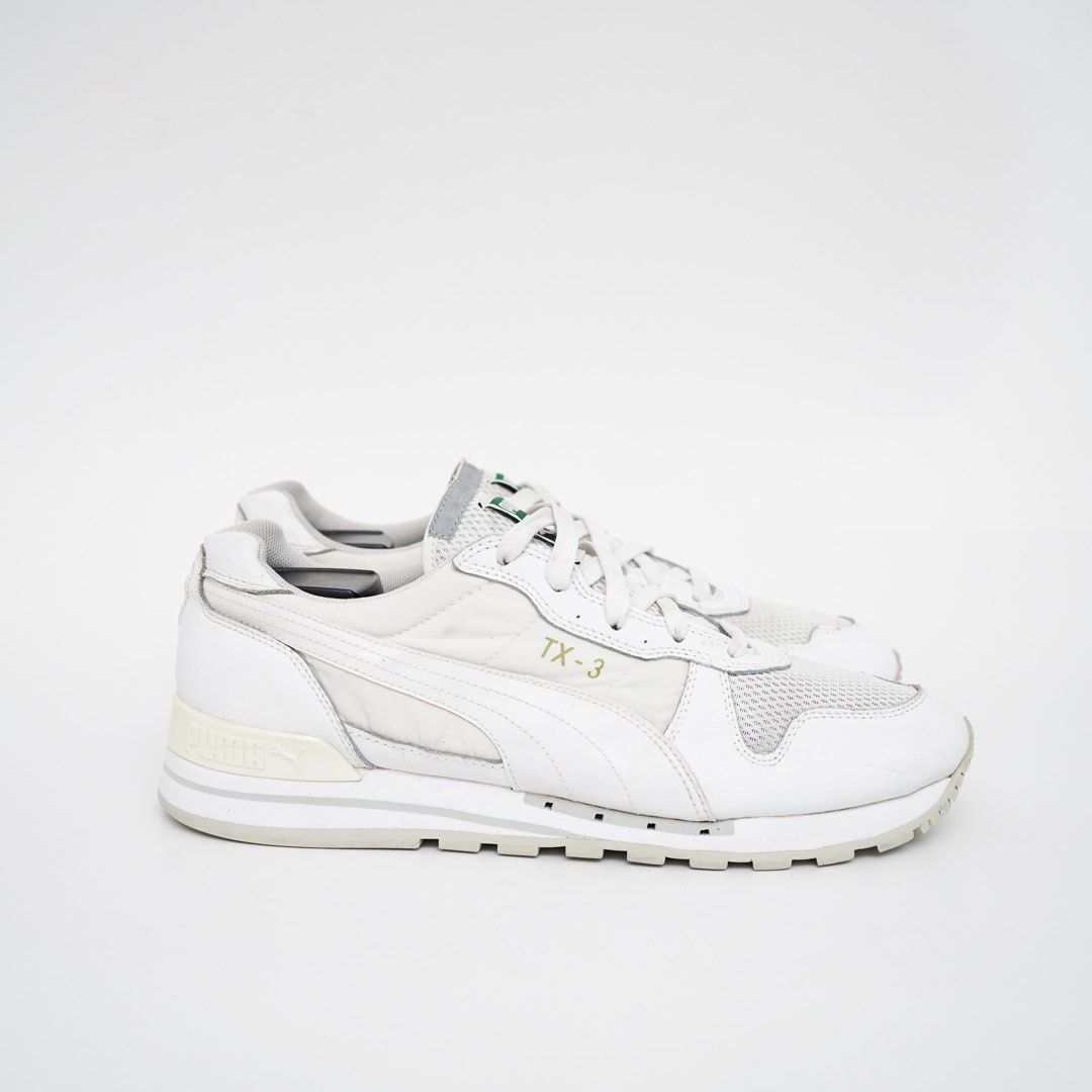 Puma TX-3 Up Triple White, Fesyen Pria, Sepatu , Sneakers di Carousell