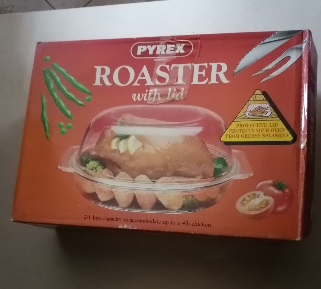 Pyrex Roaster with Lid, Furniture & Home Living, Kitchenware