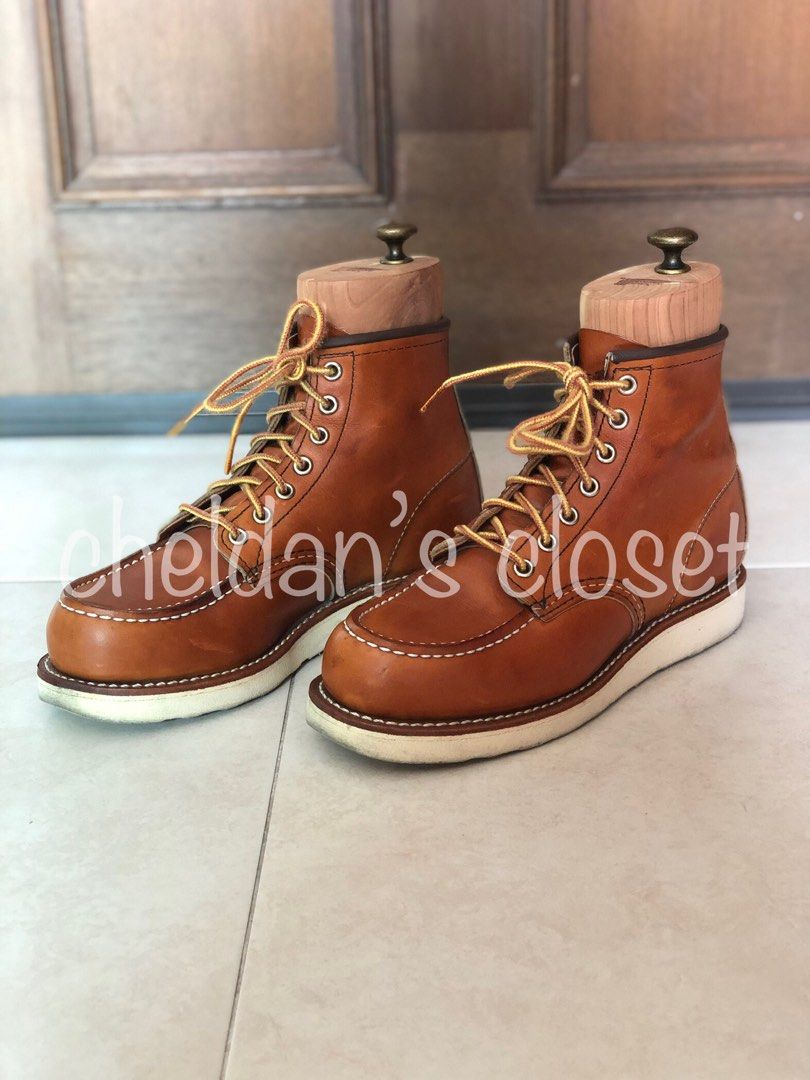 RED WING 875 Heritage Classic Moc Men s 6 inch Boot in Oro Legacy Leather US 5.5 UK 4.5 EU 37.5