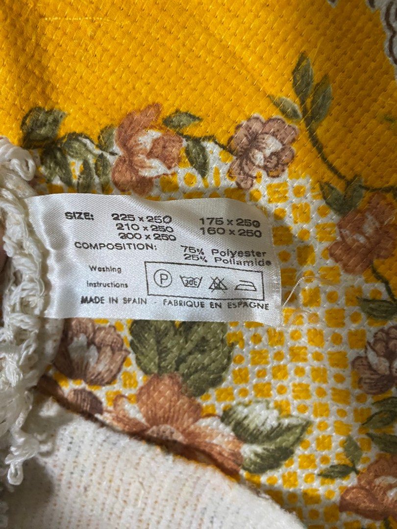 Rug like material for covering the bed or can use for the floor