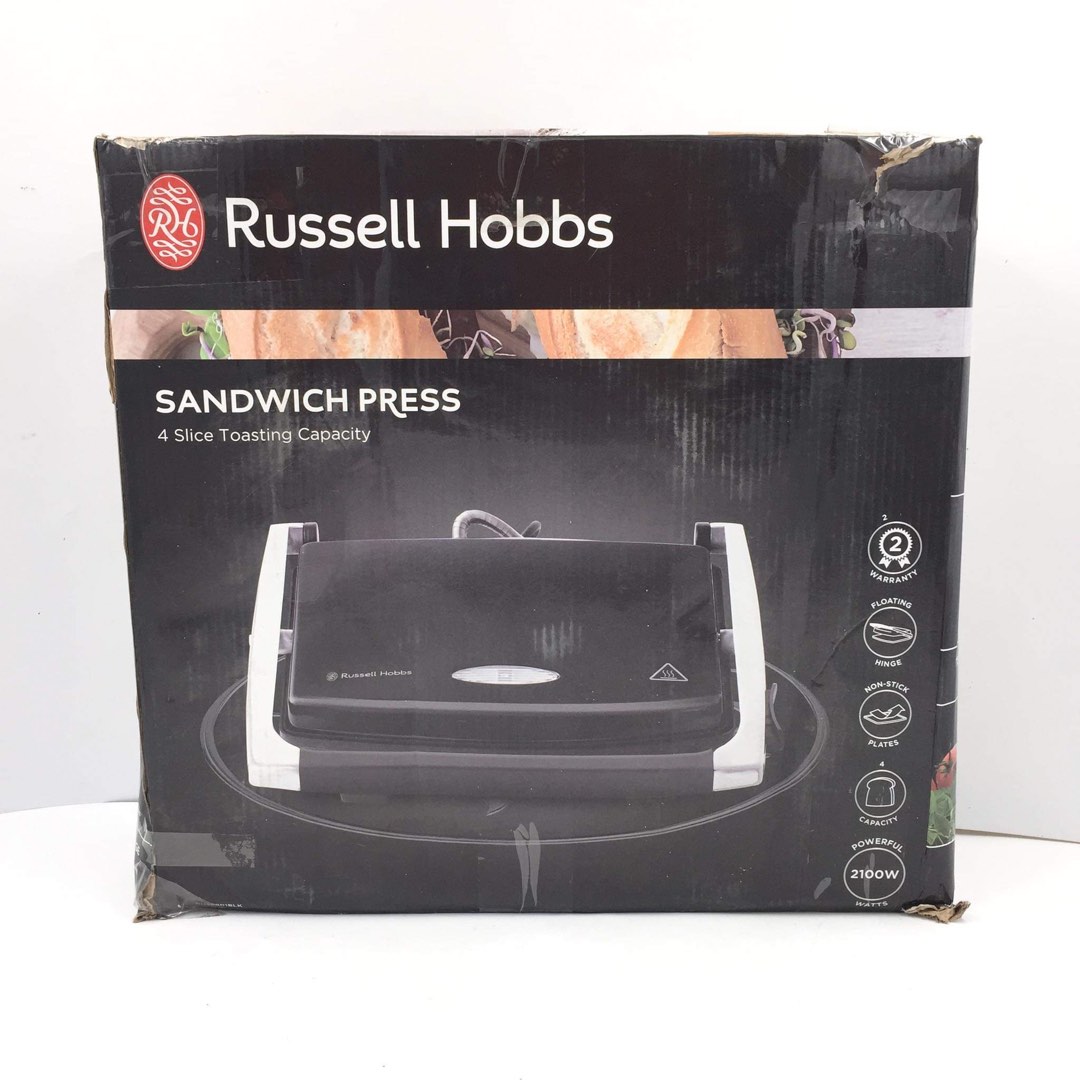 RUSSELL HOBBS 4Slice Sandwich Press, TV & Home Appliances, Kitchen