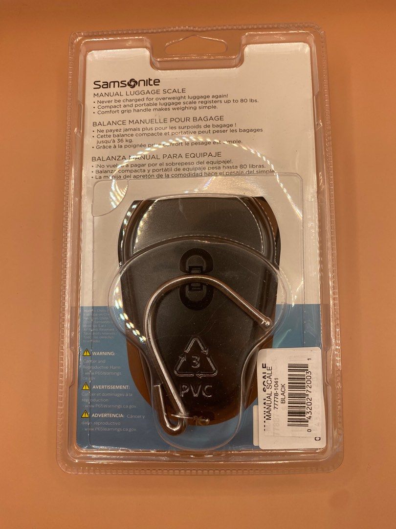 Samsonite manual Luggage scale, Hobbies & Toys, Travel, Travel