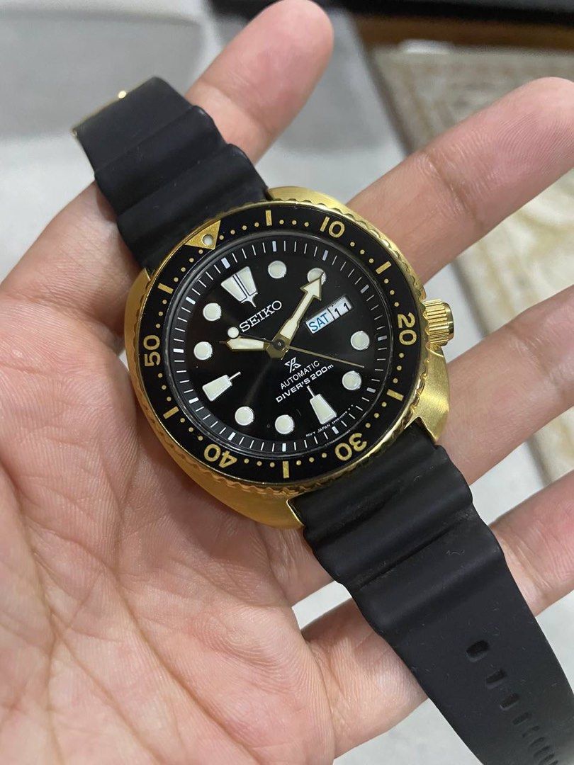 Gold discount turtle seiko