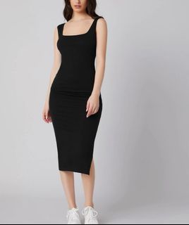 Shein Square Neck Split Side Dress (XL)