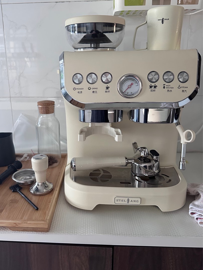 Stelang Espresso Machine with built in grinder, TV & Home Appliances
