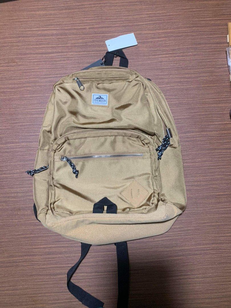 Steve Madden Khaki Tan Classic Sport Backpack NEW Women s
