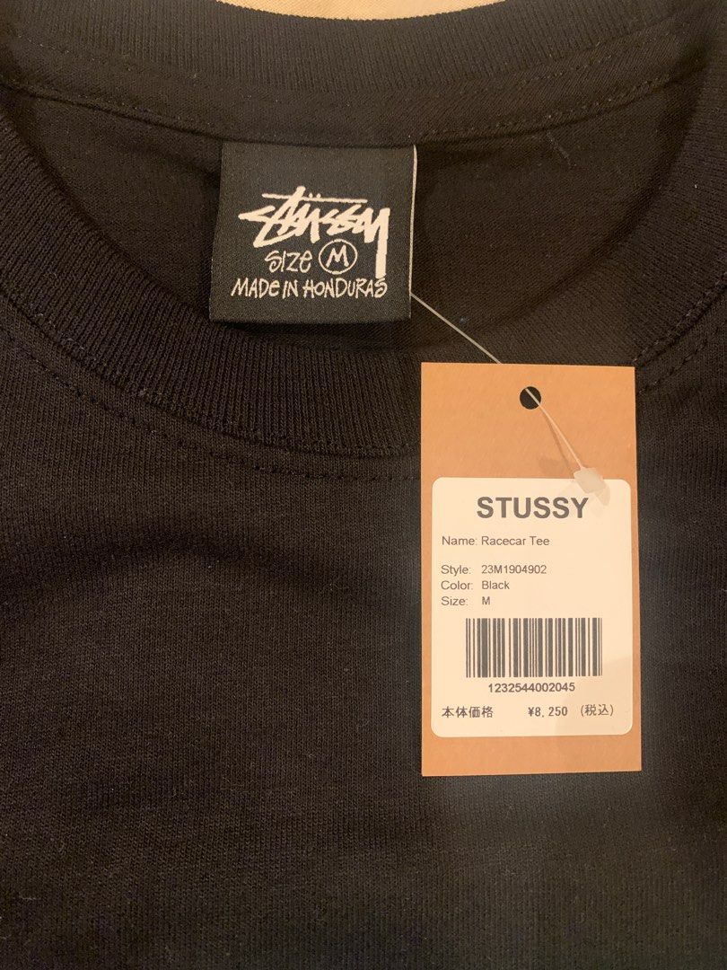 Stussy race car tee, Men's Fashion, Tops & Sets, Tshirts & Polo Shirts