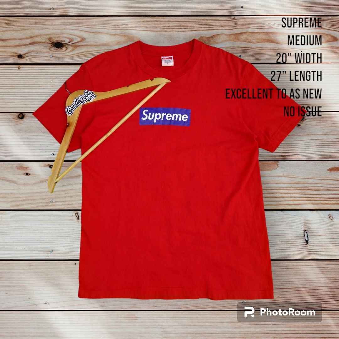 Supreme Box Logo T-Shirt, Men's Fashion, Tops & Sets, Tshirts & Polo Shirts  on Carousell