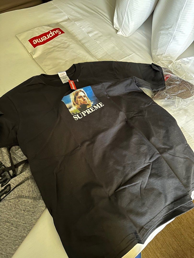 Supreme Kurt Cobain Tee Black, Men's Fashion, Tops & Sets, Tshirts