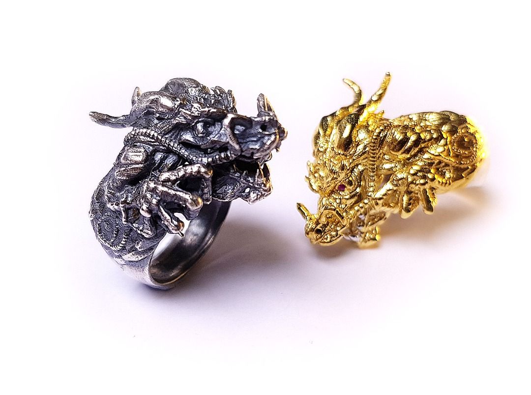 SUPREME MAJESTIC MANDARIN ASIAN CHINESE DRAGON Dragon Ring by ...