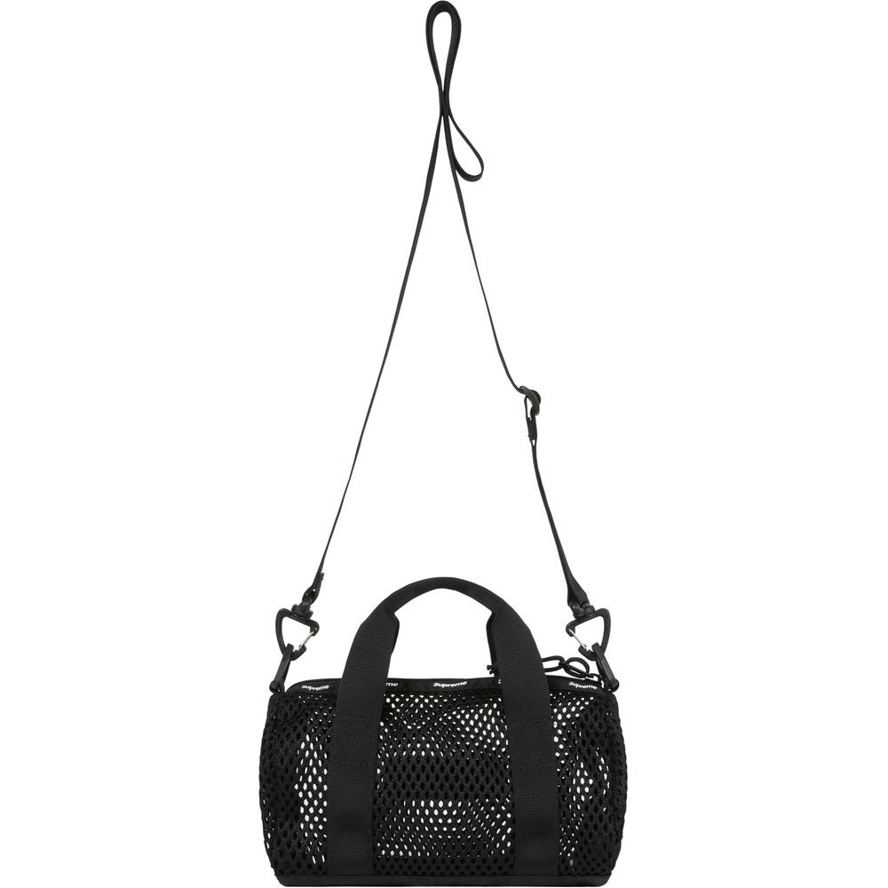 supreme Mesh Mini Duffle Bag black 黒