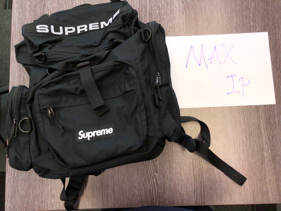 Supreme SS23 Field Backpack Black, 男裝, 袋, 背包- Carousell