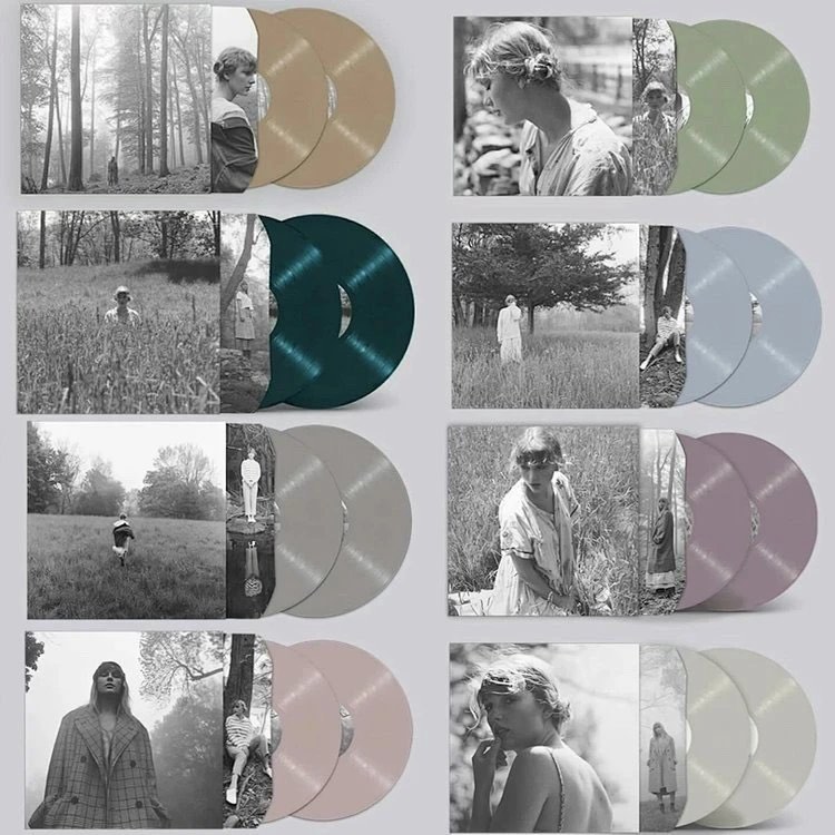 TAYLOR SWIFT - FOLKLORE COLOURED VINYL, Hobbies & Toys, Music & Media, Vinyls on Carousell