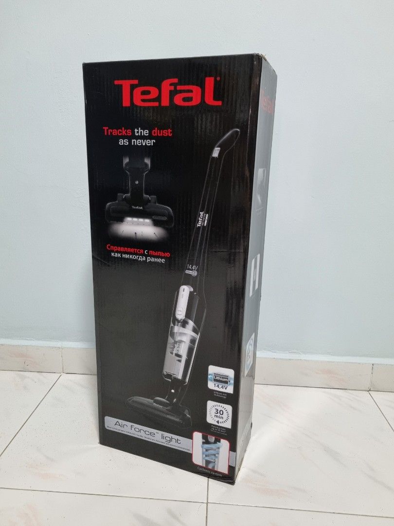 Tefal Air Force Light Vacuum Cleaner TY6545 Black Cordless Brand New