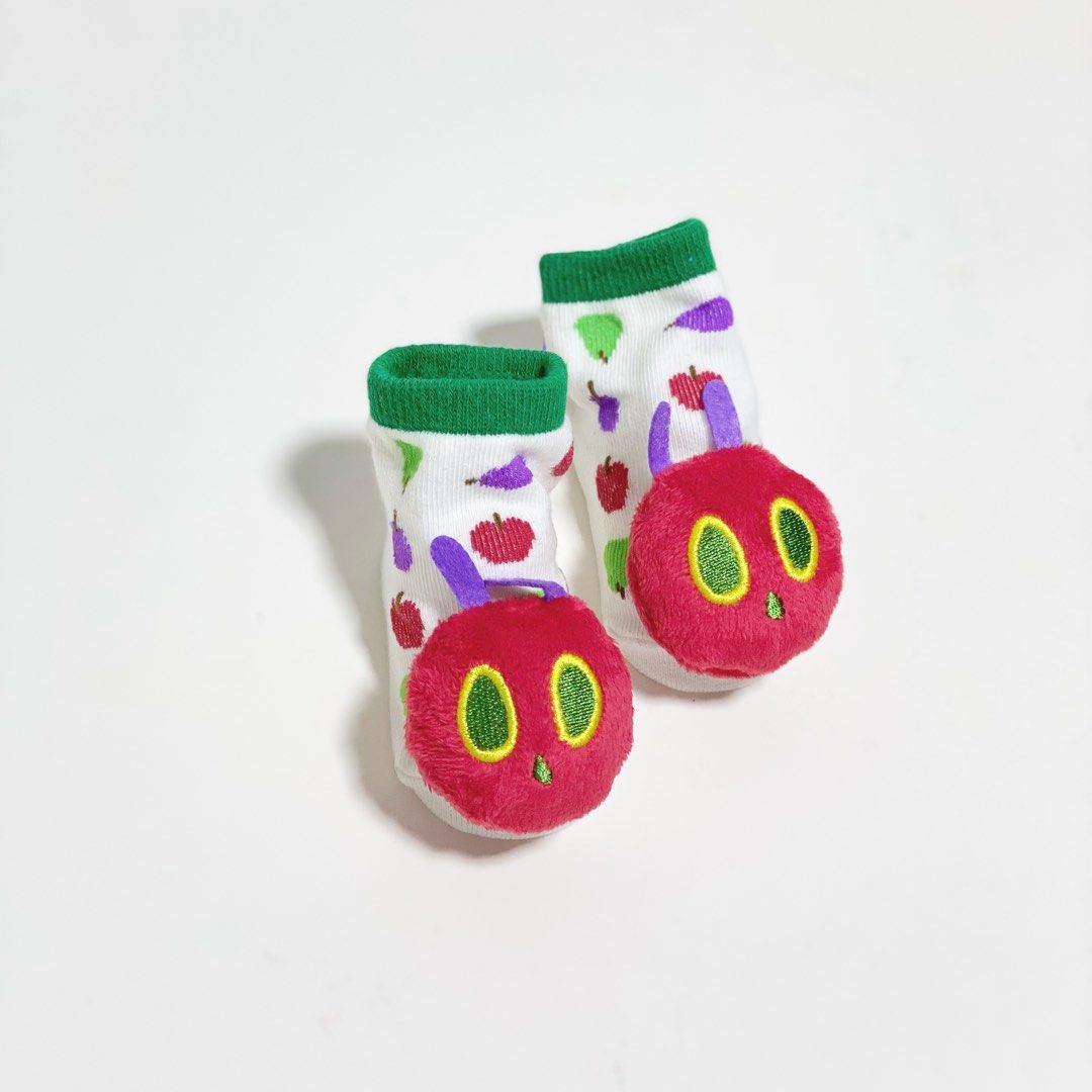 The Very Hungry Caterpillar baby socks mitten, Babies & Kids, Babies