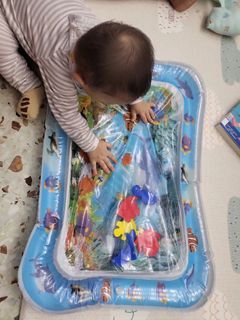 Baby sensory toy Inflatable Toy pond Fish float game