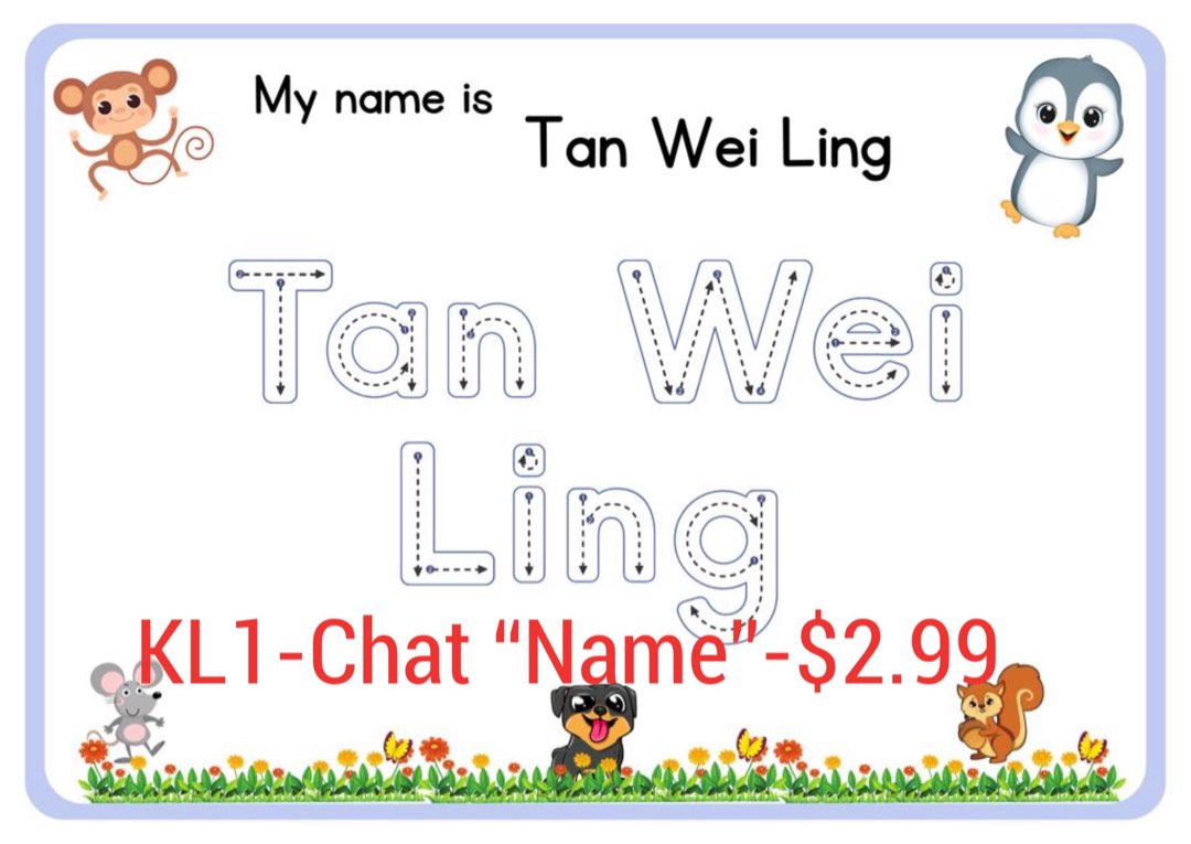 Tracing Name Kids Learning Rewritable Line Tracing on dotted lines