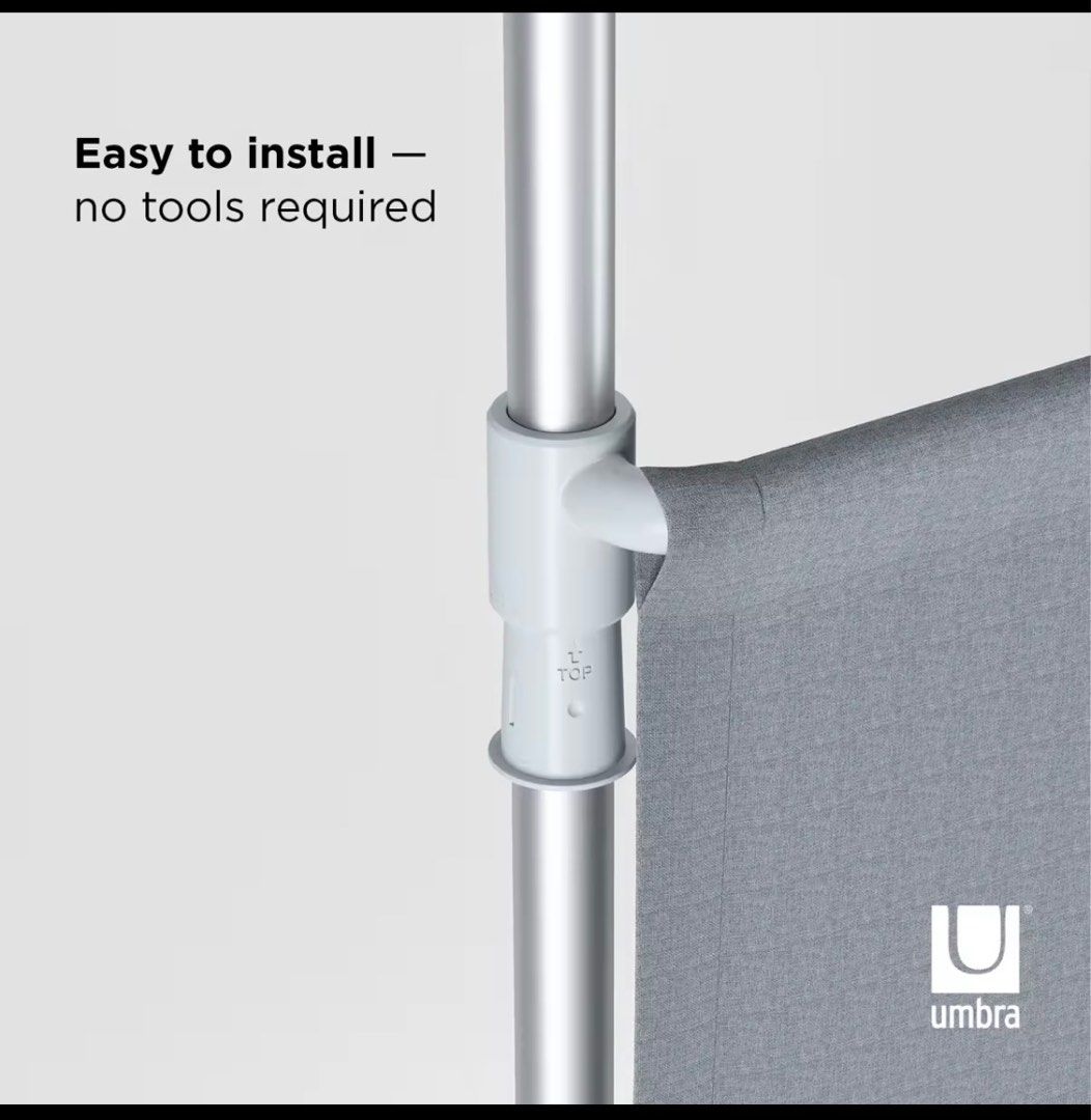 Umbra Anywhere Expandable Curtain Tension Rod, Furniture & Home Living