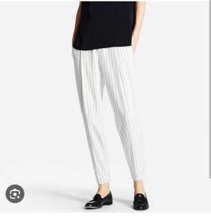 Uniqlo Ezy Striped Ankle Pants
