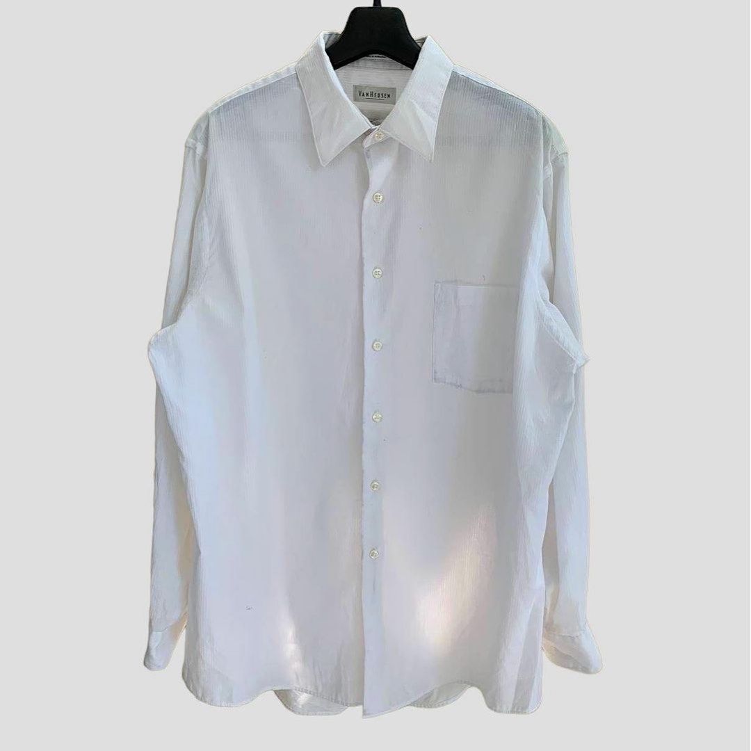 Van heusen satin top stripe dress shirt
