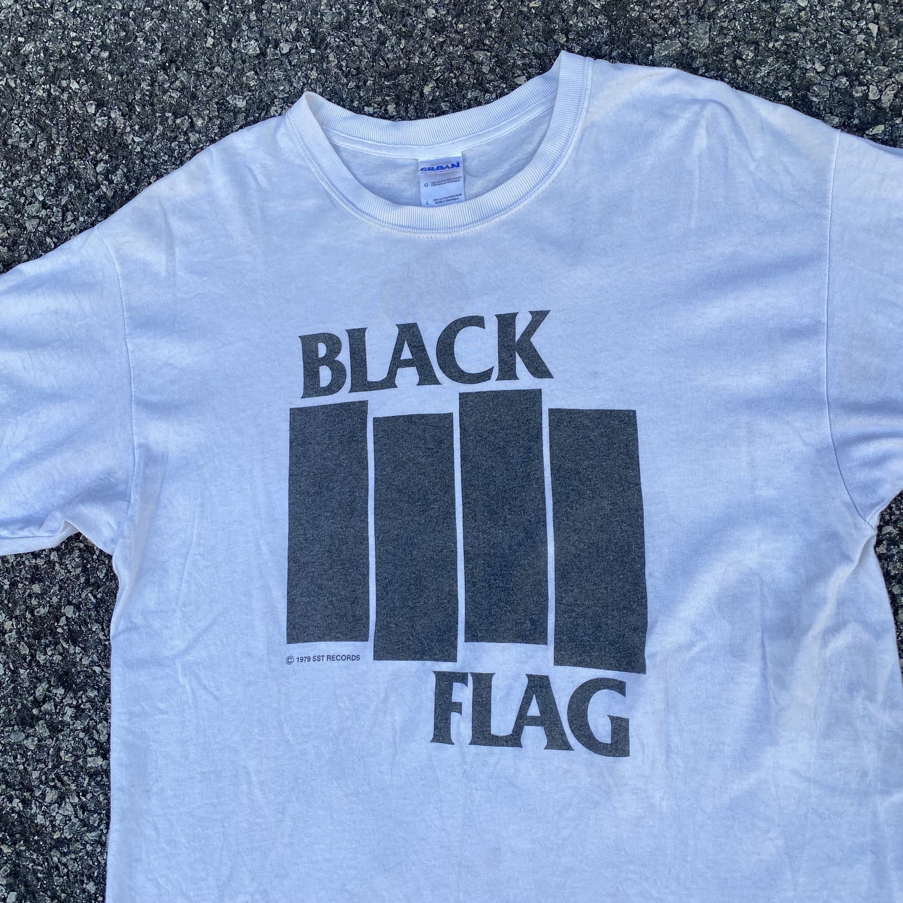 Black flag band hoodie top