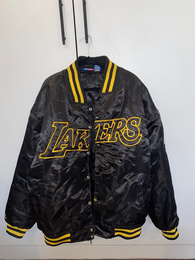 Black and best sale gold lakers jacket