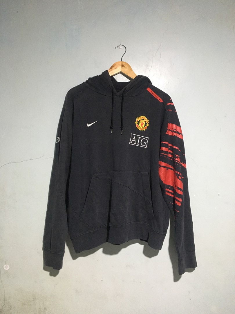 Vintage Nike Manchester United Hoodie, Men's Fashion, Tops & Sets