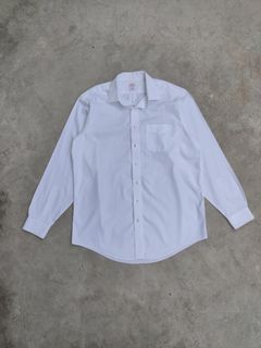 Brooks Brothers White Long Sleeve Shirt / Quite Luxury , Minimalist