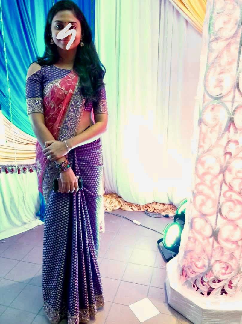 Saree for dinner party outlet