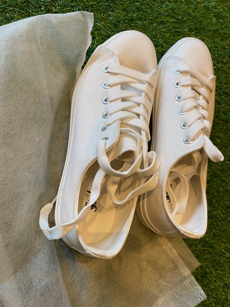 White and Gold Women's Sneakers | Brand New and Comfortable