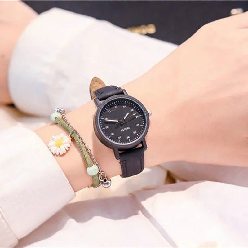 Women s Watch PU Leather Strap Women Quartz Watches Waterproof Round Dial Retro Bracelet Watch Ladies Girls Wristwatch
